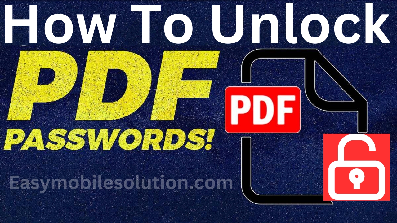 How To Unlock Pdf Password On Android And Pc How To Unlock Pdf Password On Android And Pc